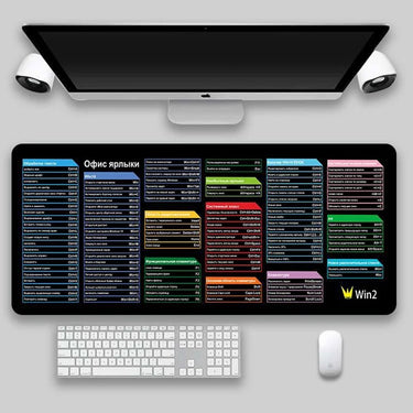 Multilingual Keyboard Shortcuts Mouse Pad - InspiredGrabs.com